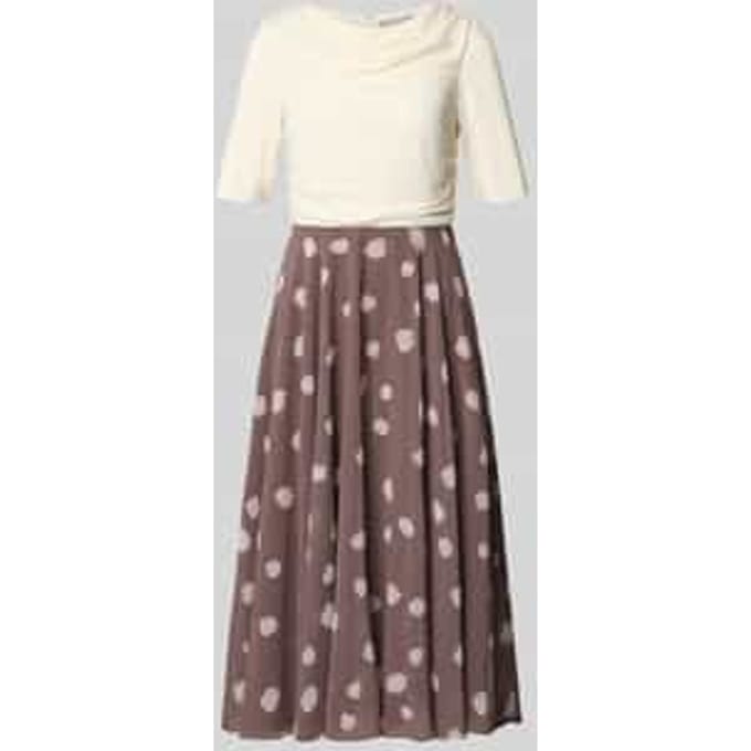 Midijurk met plissé-look
