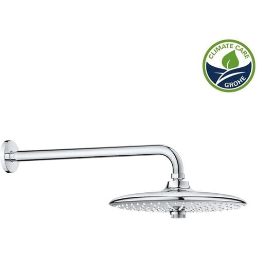 Grohe Euphoria 260 SmartControl overhead shower set, 3 spray types, wall connection, EcoJoy 26459000
