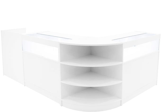 Sagittarius led toonbank set - wit - b900x2, lm60, tb60 - schuifdeuren