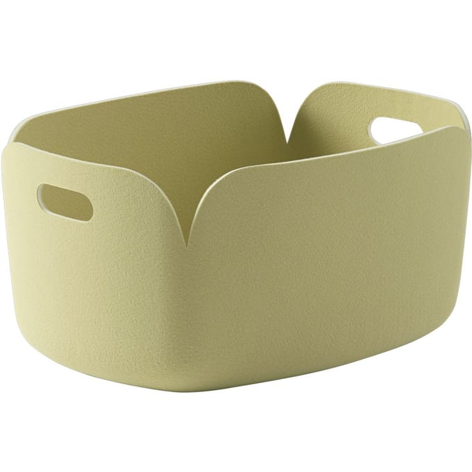 Muuto Restore bewaarmand hoekig - beige/groen