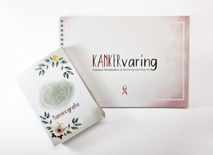Borstkanker invulboek + 70 mijlpaalkaarten