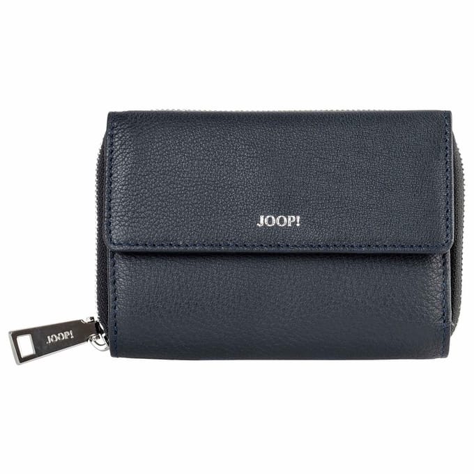JOOP! Leren Portemonnee Lantea Martha Purse Dark Navy Donkerblauw