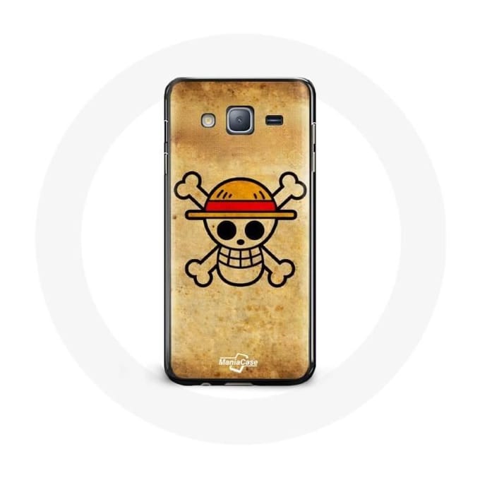 Coque pour Samsung Galaxy j3 2016 One Piece Manga Tete de Mort