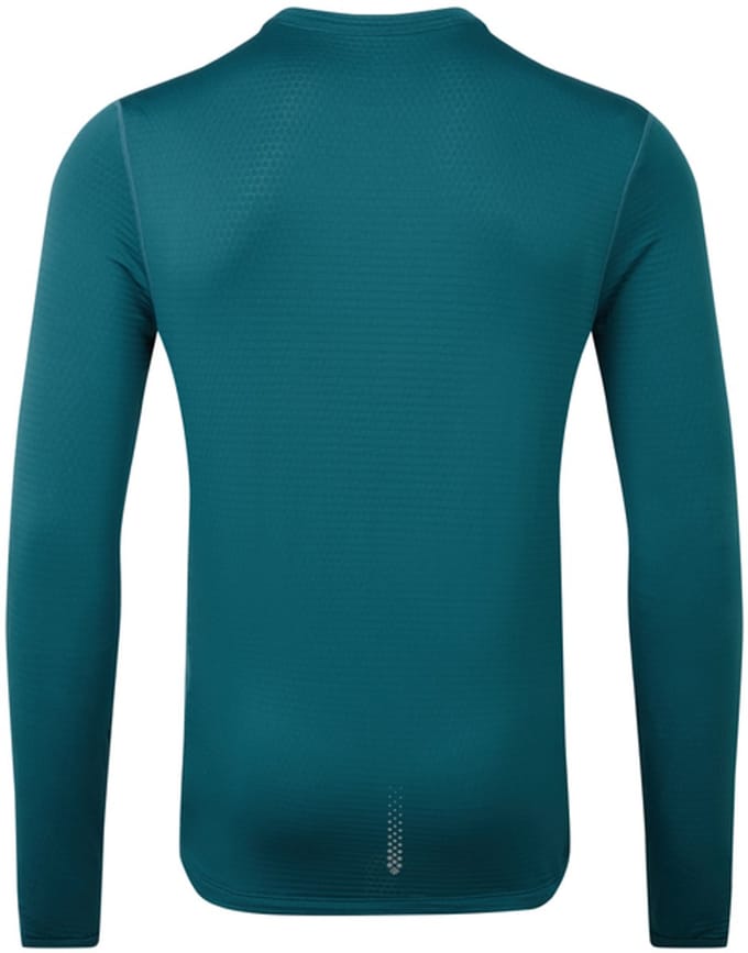 Ronhill | Heren | Tech Winter Crew | Warm Hardloopshirt met lange mouwen | Deep Teal/Acid | Maat L