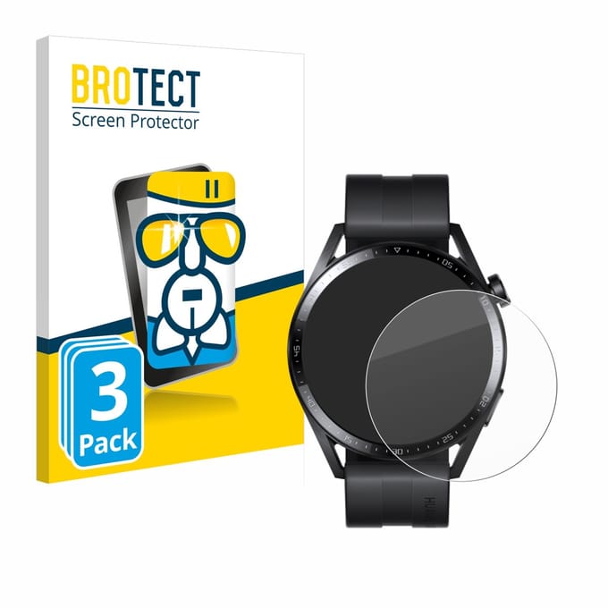 Screenprotector 3 Stuks voor Huawei Watch GT 3 (46 mm) Beschermglas transparant