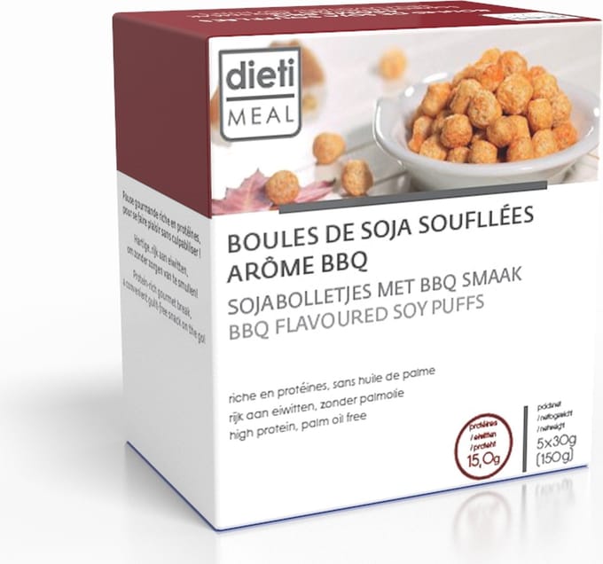 Dieti Barbecue Soja Balletjes - 5 stuks - Snack