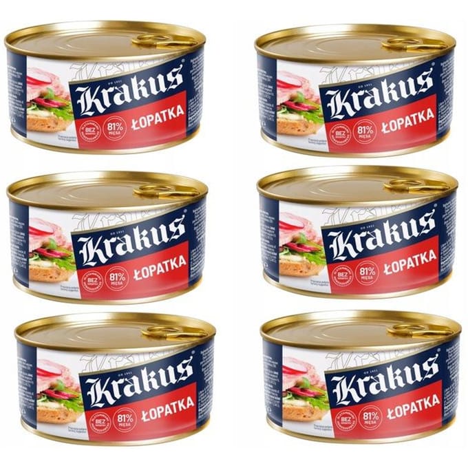 Krakus Varkensschouder in Blik 300 g