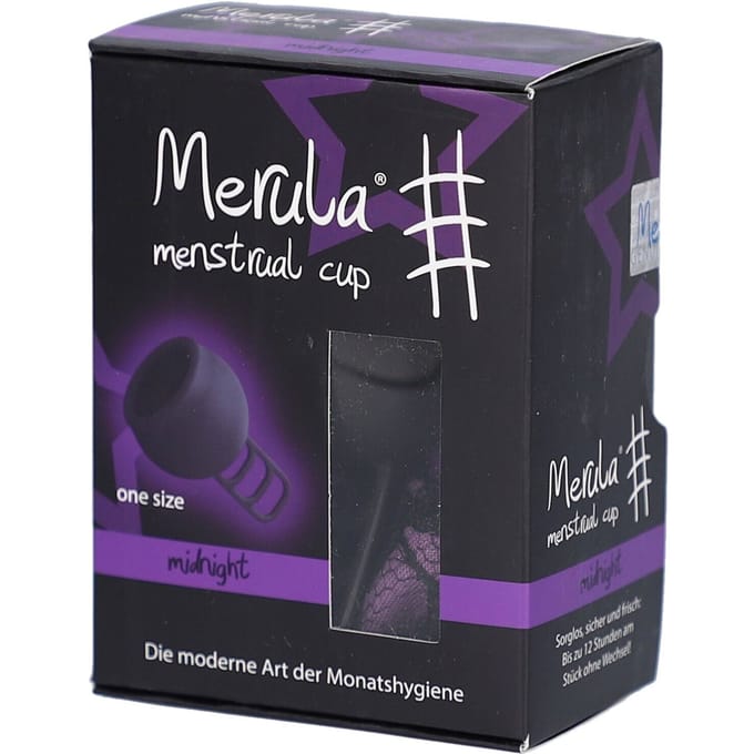 Merula menstrual cup - midnight zwart - one size