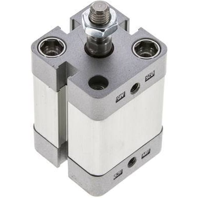 ISO 21287 Compacte Dubbelwerkende Cilinder 25-20mm - Magnetisch - Mannelijke Stang