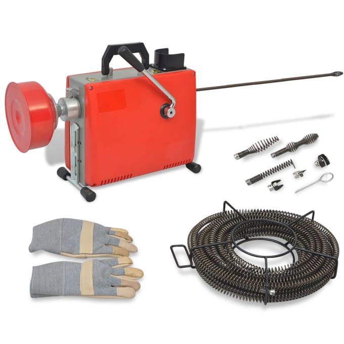 vidaXL - Leidingreinigingsmachine - 250 - W - 15 - m - x - 16 - mm - 4,5 - m - x - 9,5 - mm