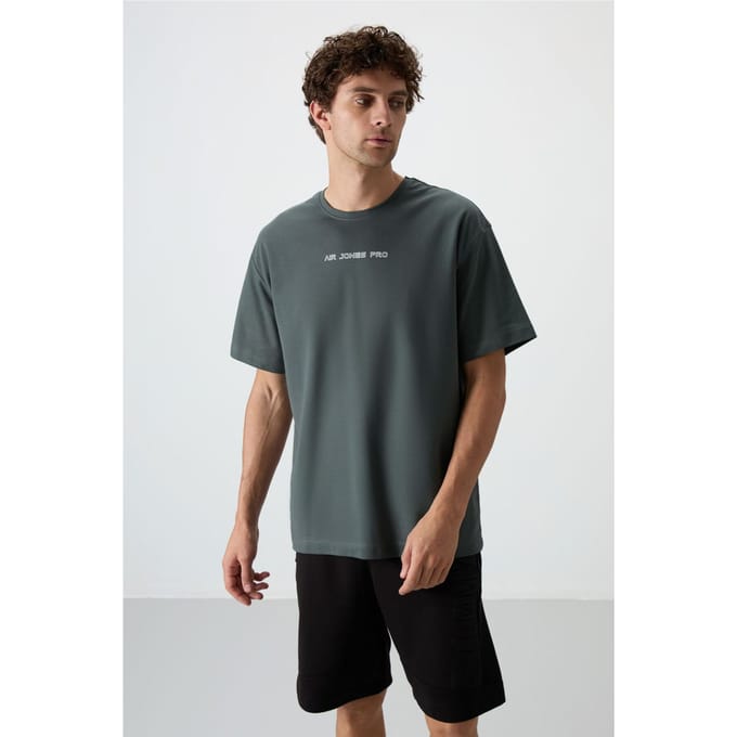 Oversized Geprinte Crew Neck T-shirt