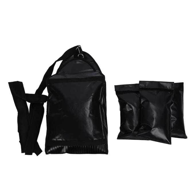 Verstelbare Zandzakken met 3 Onderzakken PVC Mesh Zandzakken voor Sprinter Snelheidstraining black