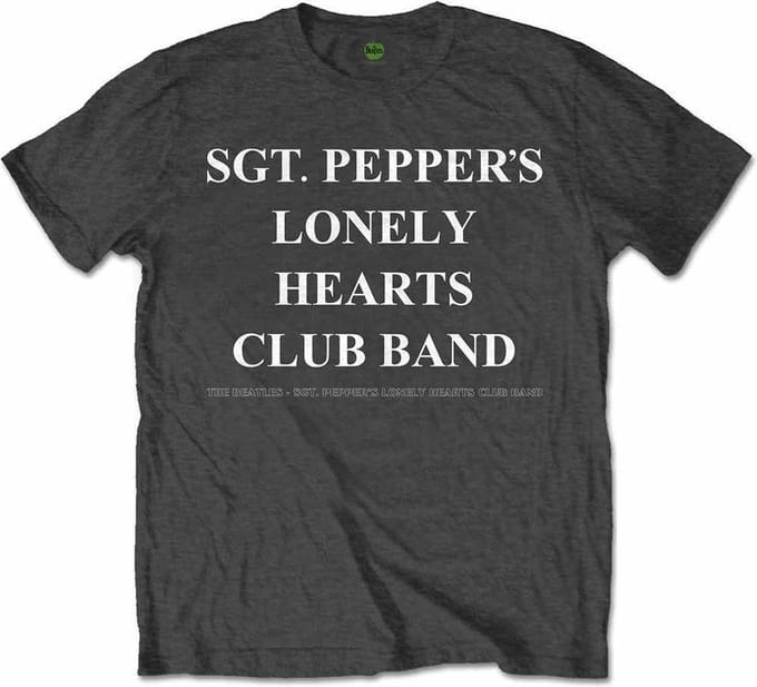 The Beatles - SPLHCB With Drum Heren T-shirt - XL - Grijs