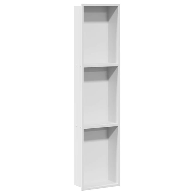 vidaXL - Douche - Niche - Wit - 90 - x - 20 - x - 9,5 - cm - Roestvrij - staal