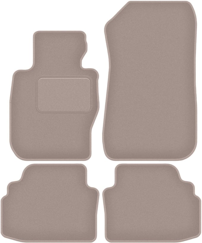 Beige velours vloermatten voor: BMW 3 E92 xDrive coupé (2004-2011)