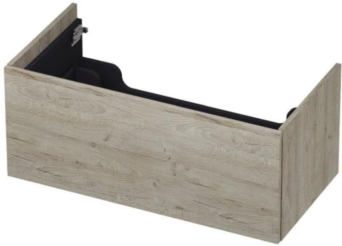 INK - Onderkast 1 Lade Push 2 Open Bestaande Uit - 900x450x376 Mm - Greige Eiken