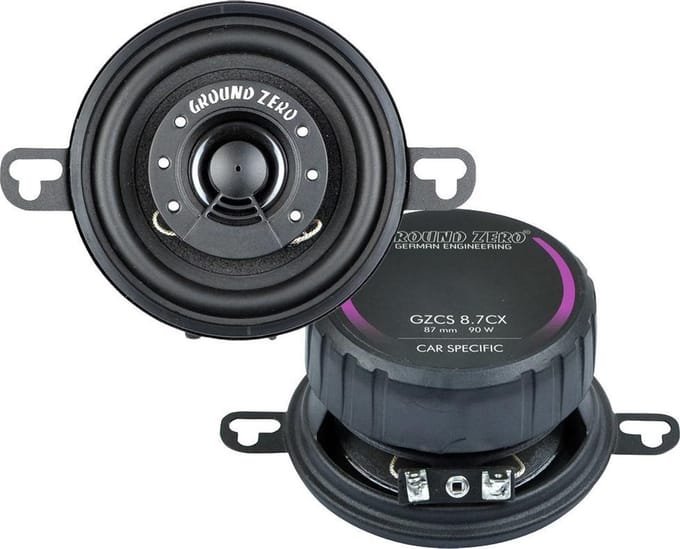 Ground Zero GZCS 8.7CX - 2-weg coaxiale autospeakers - 8,7 cm