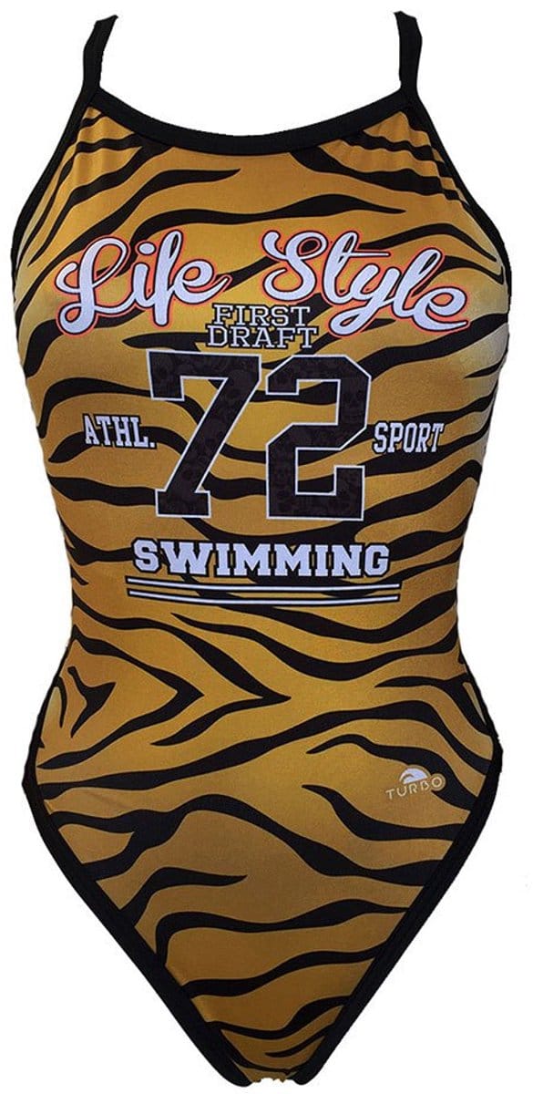 Turbo Tiger College Zwemkleding Bruin 4XL Vrouw