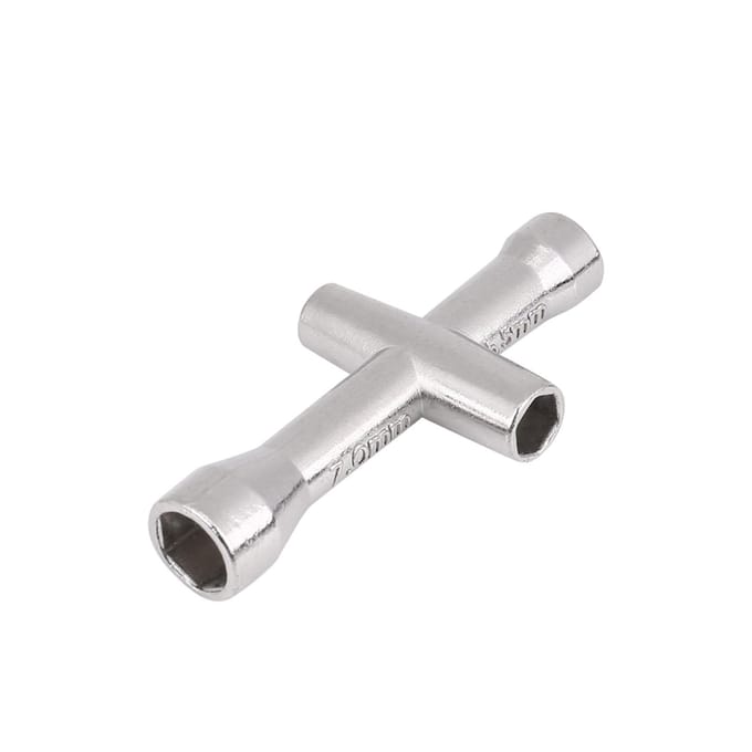Outil de chenille télécommandé, accessoire métallique, douille de clé cruciforme 4/5/5,5/7 mm white