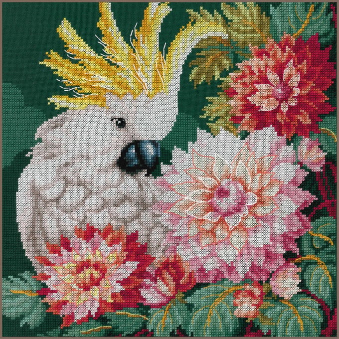 Lanarte - Telpakket kit - Kaketoe dahlia's - PN-0207167
