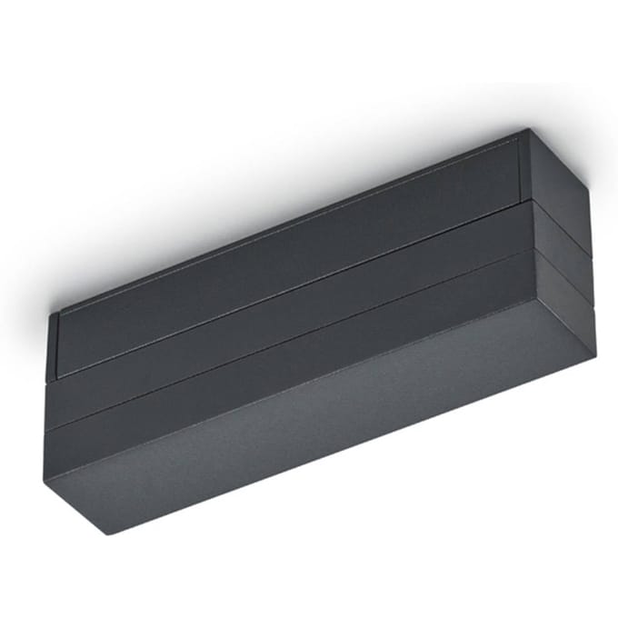 Spanningsrail Voedingsconnector - DUOLINE - 2 Fase - Mat Zwart