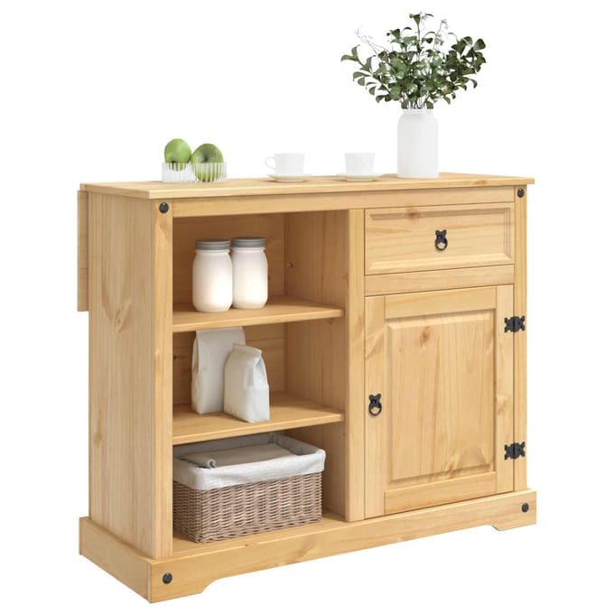 vidaXL Keuken Eiland Set Honing Wax 112 x 70 x 91,5 cm