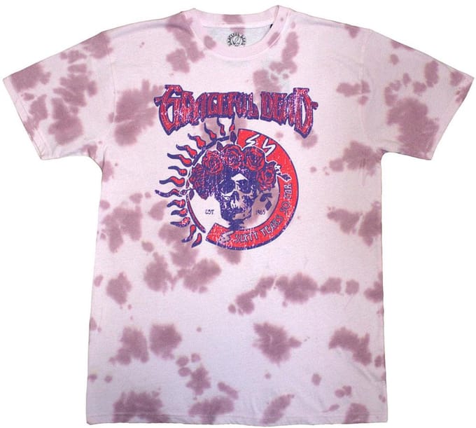 Grateful Dead - 60 Years So Far Heren Tshirt - M - Roze