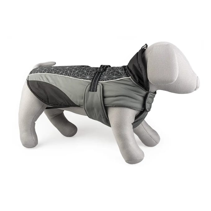 Duvoplus - Dierenkleding - Hond - Hondenjas Hi Vis Casual S - 40cm Zwart/grijs - 1st