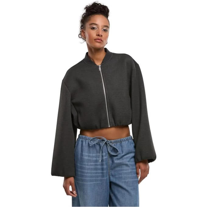 Urban Classics - Oversized Scuba Jacket - M - Grijs