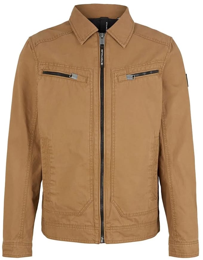 Tom Tailor Casual Cotton 1034863 Jas Bruin M Man