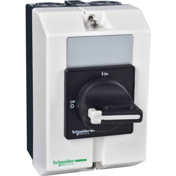 Schneider Electric 10a main switch in enclos