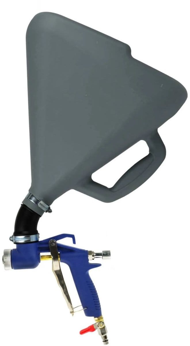 GEKO Luchtspuitpistool - Verstelbare trekker - Drie spuitmonden - 7500 ml tank - Rubberen connector