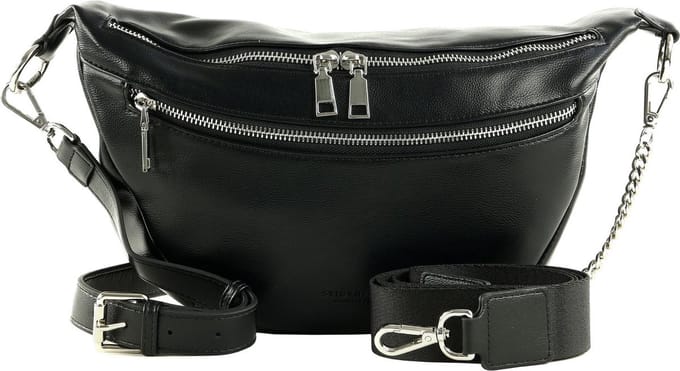 SEIDENFELT MANUFAKTUR Schoudertas Rya Big Beltbag Black Zwart