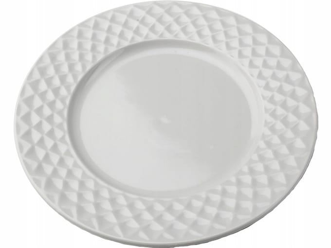 Grote keramische eetplank 26cm - Diamantgrijs