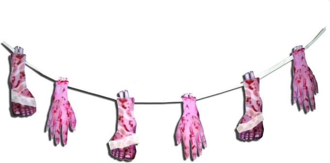 Guirlande bloody bodyparts 182cm