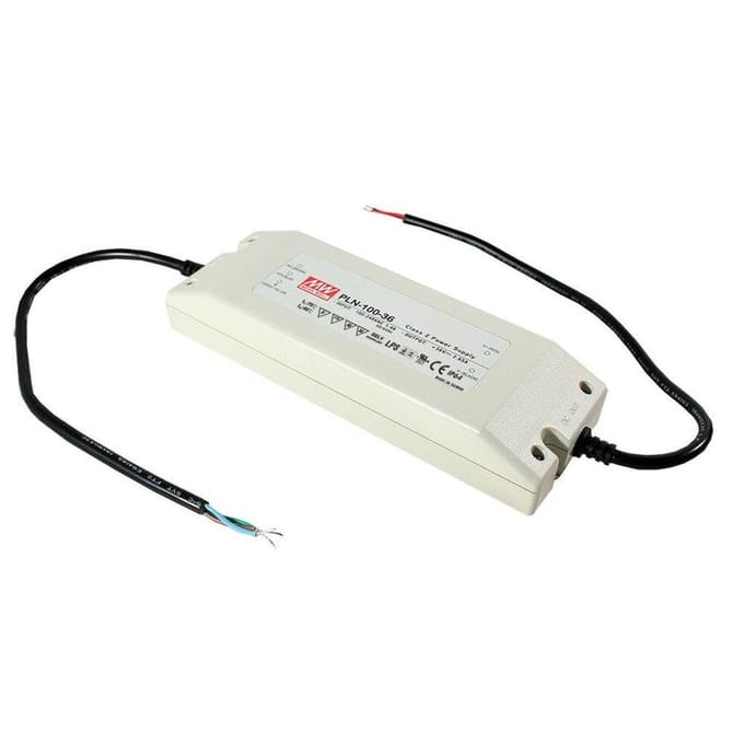MEAN WELL PLN-100-24 LED-driver, LED-transformator Constante spanning, Constante stroomsterkte 96 W 4 A 18 - 24 V/DC PFC-schakeling, Overbelastingsbescherming,