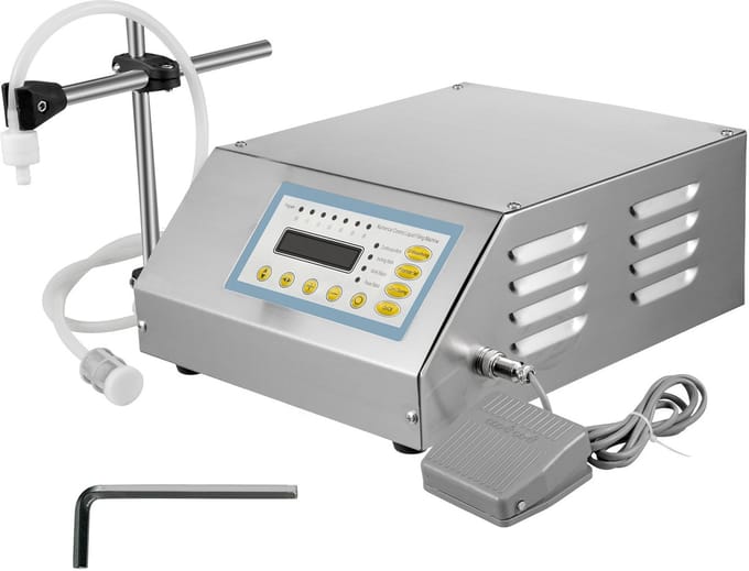 Vloeistofvulmachine, GFK-160, 2-3500 ml, met Digitale Lcd-Bediening