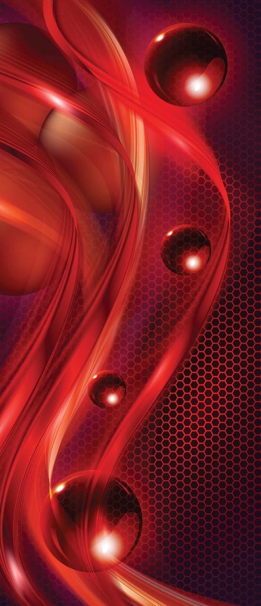 Red Abstract Modern Photo Wallcovering