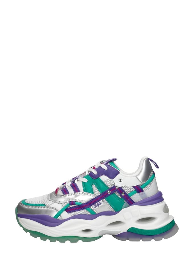 Buffalo Triplet Hollow Sneakers Laag - zilver - Maat 40