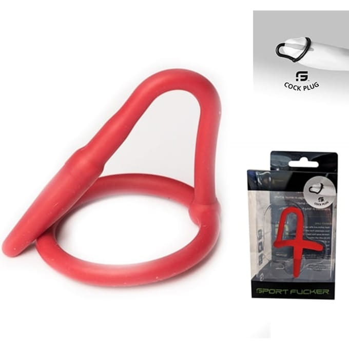 Sport Fucker - Siliconen Cock Plug - Rood