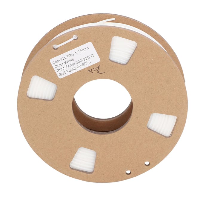 3D Printer Filament 1.75mm Flexibel TPU Filament Bundel Hoge Nauwkeurigheid 95A Zacht 3D Printer white
