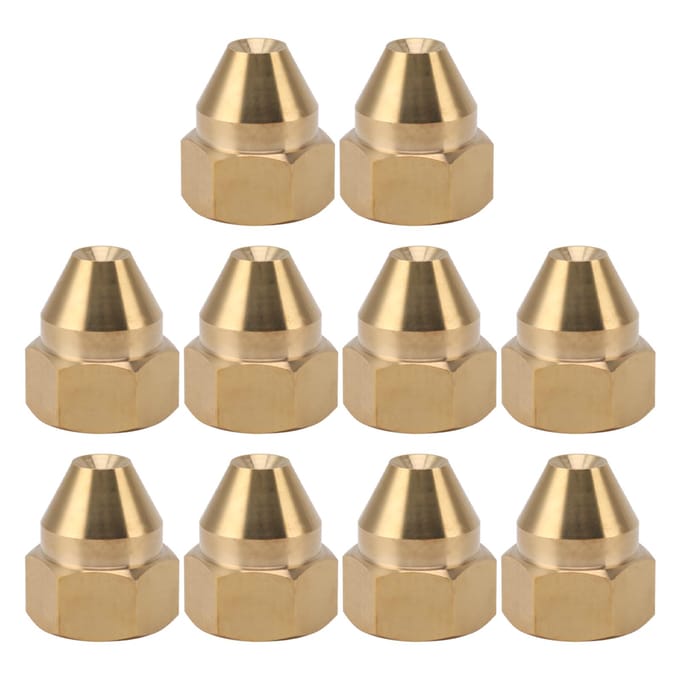 10 STUKS Vernevelmondstuk Messing Corrosie Drukbestendig Fijne Verneveling Watermondstukken voor Koeling beige
