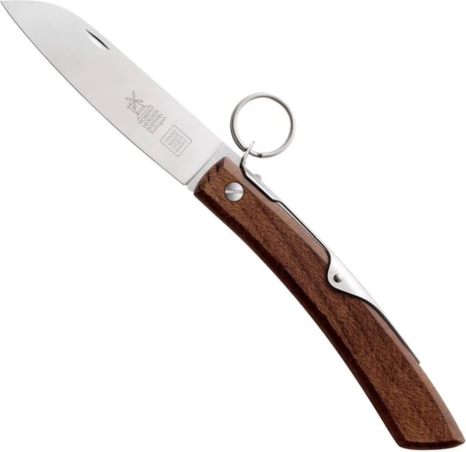 Robert Herder IBEX – Zakmes – Inklapbaar – Lemmet 120 mm – RVS – Heft Thermisch Beukenhout