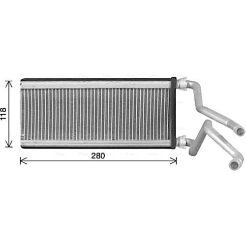 Warmtewisselaar, interieur verwarming AVA COOLING MZ6298