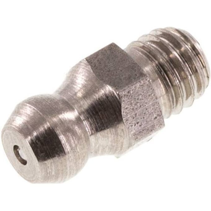 Rechte Smeernippel RVS M6x1 DIN 71412 [2 Stuks]