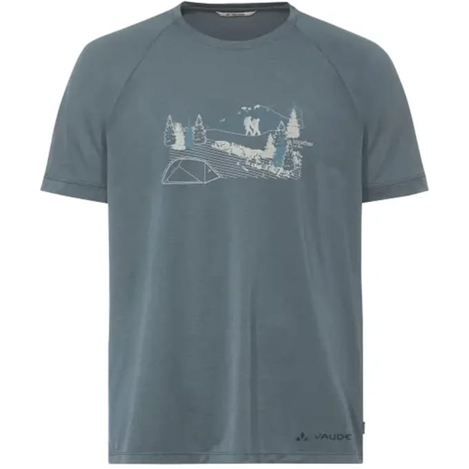 Vaude Gleann Ii T-shirt Met Korte Mouwen Grijs M Man
