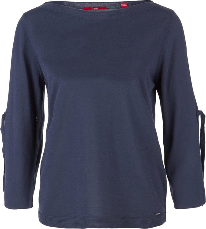 s.Oliver - Donker blauwe pull - Maat XS - Vrouwen - 5835 dark steel -