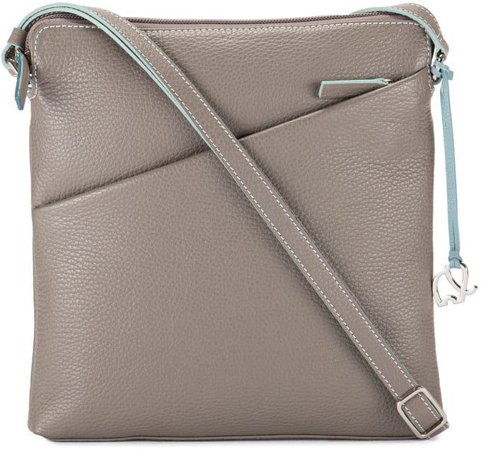 Mywalit Milano Crossbody tas Leder 24 cm - Dames - soft grey