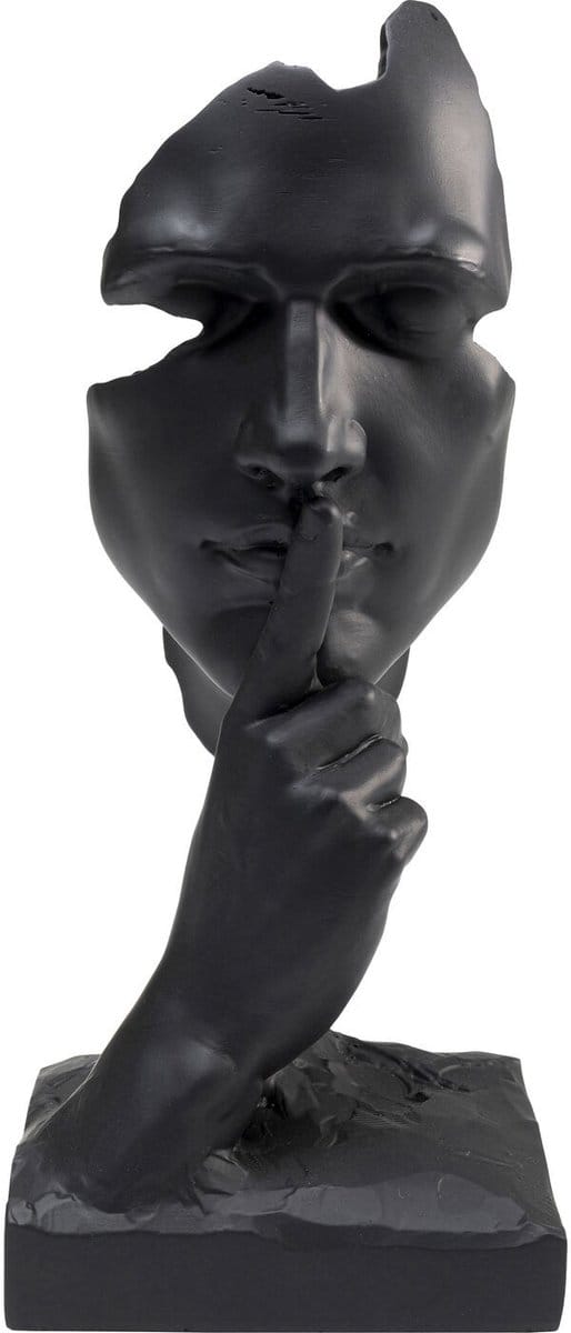 Kare Decofiguur Quiet Face Black 31cm