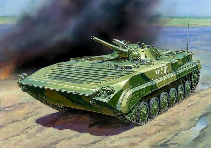Zvezda Modelbouwpakket Militaire voertuigen - 3553 Soviet Ifantry Fighting Vehicle BMP-1 Plastic - 1:35 - Modelbouw